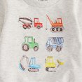 thumbnail image 6 of NOLDARES Toddler Baby Boy Clothes Fall Winter Fleece Outfits Letter Print Sweatshirt & Jogger Pants Set Size:2-3 Y,Grey, 6 of 7