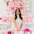 thumbnail image 4 of 94Pcs She's Tying the Knot Bachelorette Party Decorations - Bow Garland Arch Kit She's Tying the Knot Letter Foil Balloon for Girls Bachelorette Party Bridal Shower Engagement Wedding Party Supplies, 4 of 6