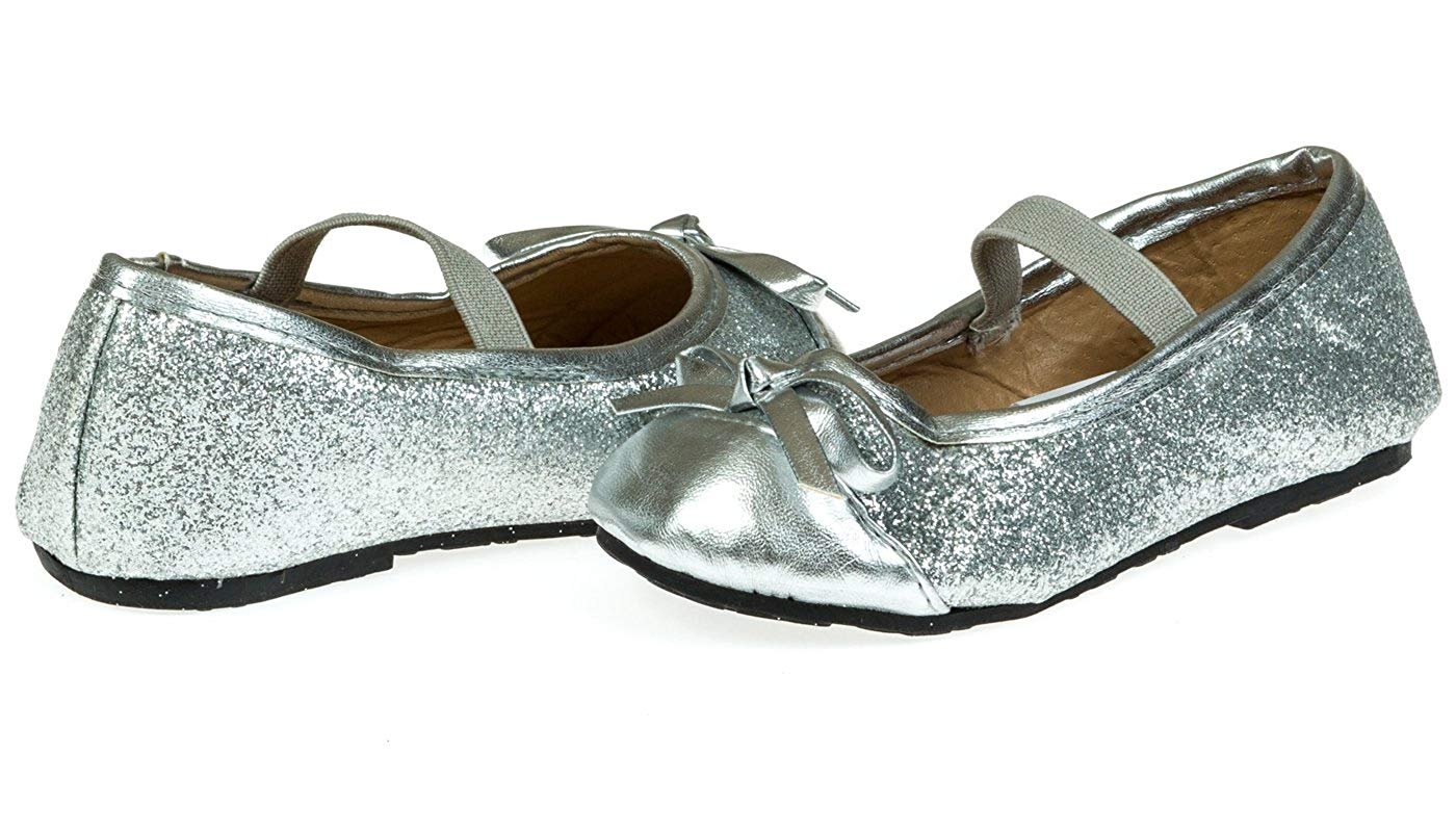silver flats size 9