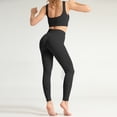 thumbnail image 3 of Mujeres Fitness Sets Bra Crop Top + Pantalones Yoga de secado rápido, 3 of 8