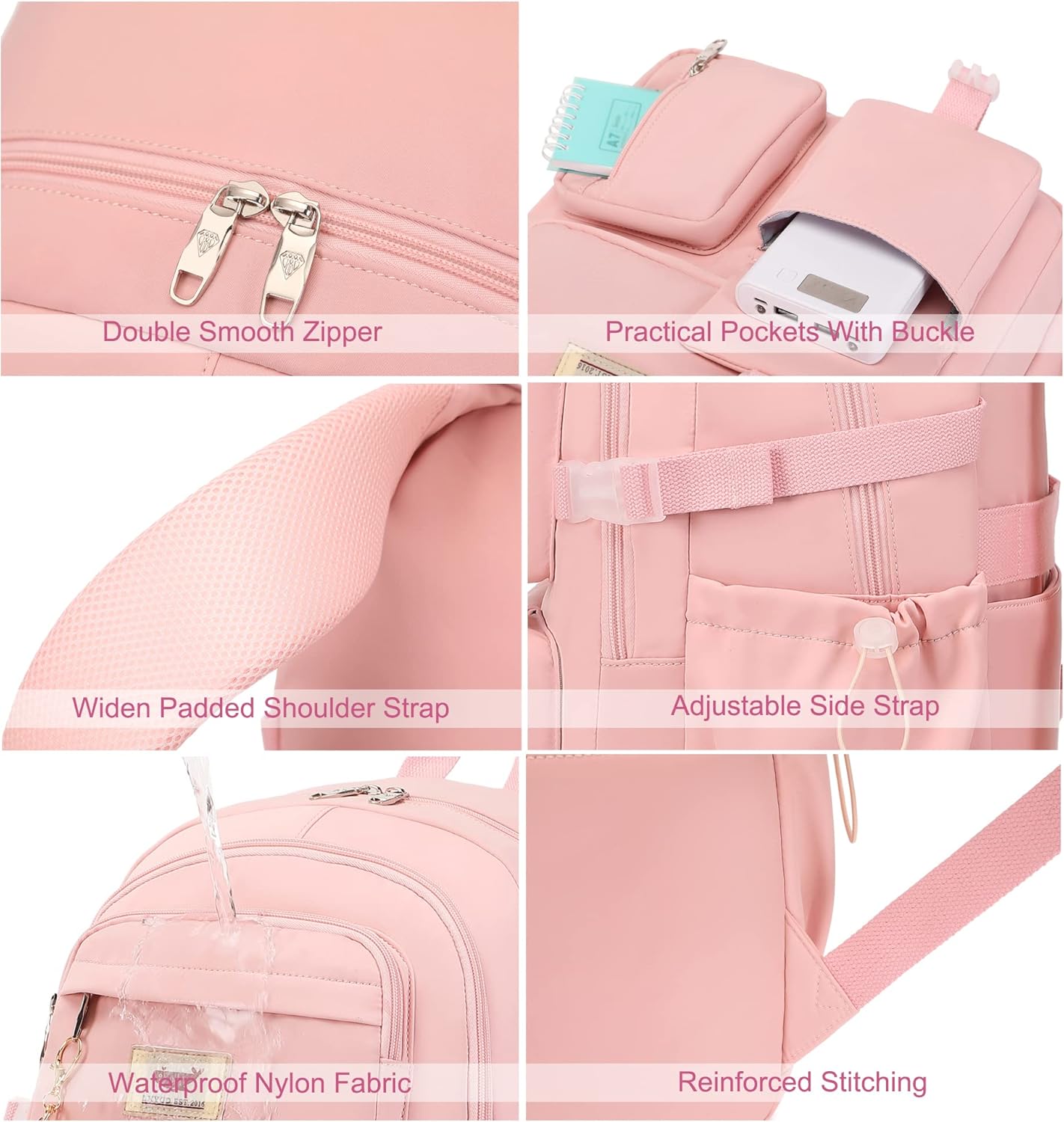 Laptop Backpack 15.6 Inch All Age Man Woman Bag College Backpacks Anti Theft Travel Back Pack Large Bookbags for Anyone