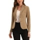 thumbnail image 1 of BLAZER DE TRABAJO PARA MUJERES INSPIRE CHIC CON SOLAPA Y MANGAS LARGAS, TRAJE BLAZER EN KHAKI PROFUNDO, TALLA 2XL, 1 of 6