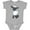 AC-Heather Grey, variant on Cute Little Lamb Boys or Girls Baby Bodysuit