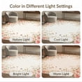 thumbnail image 7 of ODIKA 2'x3' Ultra-Soft Accent Mat, Pink Vintage Scattered Motif Striped Border Textured None Washable, Bare feet friendly, Easy Care Indoor rug for Bedside, Footrest, 7 of 7