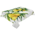 thumbnail image 3 of Lemon Watercolor Leaves Wedding Party Table Cloth Waterproof Oilproof Dining Table Cover Kitchen Home Decor Tablecloth, 3 of 7