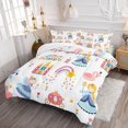 thumbnail image 3 of Datura home Girls Bedding Comforter Set Little Princess and Rainbow Castle, 3 of 7