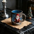 thumbnail image 6 of Christmas Magics Crack Mug Large Ceramic Coffee Mug Santa Elk Cup with Handle Christmas Tree,Snowman,Reindeer&Santa Claus Painted Christmas Gift, 6 of 7