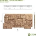thumbnail image 2 of Ekena Millwork 49"W x 24 1/2"H x 1 1/4"D Castle Rock Stacked Stone, StoneWall Faux Stone Siding Panel, Wheat Field, 2 of 9