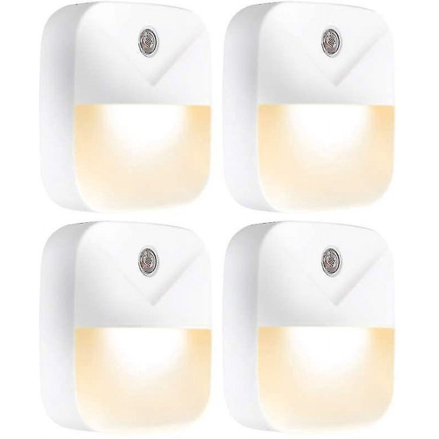 Paquete de 4 luces nocturnas LED, encendido y apagado automático, utilizadas para cocina y baño