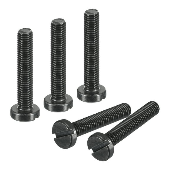 Uxcell Black Oxide Slotted Button Head Screws,100Pcs 6-48 x 3 4"  Carbon Steel Machine Screw for Furniture Installation