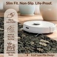 thumbnail image 6 of Design&I 9'x12' Washable Area Rug Giant Skid-Resistant Asian Chinoiserie Vintage Lattice Vine Trellis Border Peony Bird Flowing Dynamic for Great Room, Large Living, 6 of 7