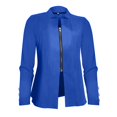 thumbnail image 4 of Zshosam Jackets for Women Casual Fall Winter Long Sleeve with Pockets Solid Color Coat Cold Weather Fashion(Dark Blue,XXXXL), 4 of 5