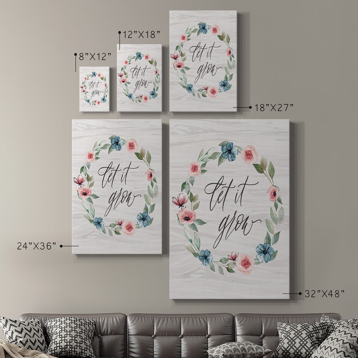 Let It Grow Premium Gallery Wrapped Canvas - Ready to Hang
