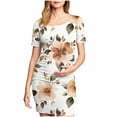 thumbnail image 2 of Frwgonr Maternity Bodycon Dress Multicolor Maternity Short Sleeve Dress Mama Baby Shower Pregnancy Dress S-XL, 2 of 6