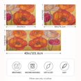 thumbnail image 2 of Yayeee Pillowcase Standard Size Set of 2 Satin Wrinkle Resistant Pillow Case, Orange Abstract Floral, 2 of 8