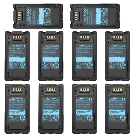 KNB-L1 KNB-L2M KNB-L3M KNB-L2 KNB-LS5 KNB-LS6 KNB-N4M Battery For Kenwood Radio 10PCS