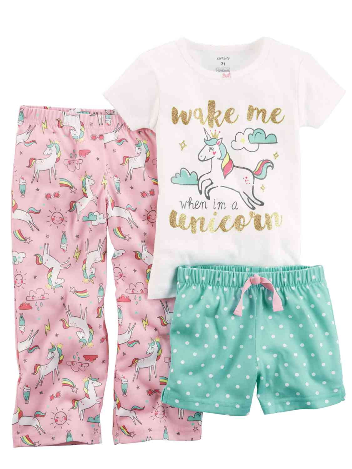unicorn baby pajamas
