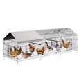 thumbnail image 5 of Kselythan Metal Chicken Coop,Chicken Run Pen for Yard with Cover,Outdoor Metal Portable Chicken Cage with 4 Door and 1 Window for Outside Duck Rabbit Hen,Portable Poultry Cage for Outdoor Backyard, 5 of 8