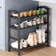 thumbnail image 4 of 4 Tier Adjustable Shoe Rack, 31 X 10 X 24 Inchs Expandable Shoe Organizer Storage Shelf for Sneaker and Boot, Free Standing Shoe Rack for Closet, Entryway, Doorway, Garage, Small Spaces 22035, 4 of 8