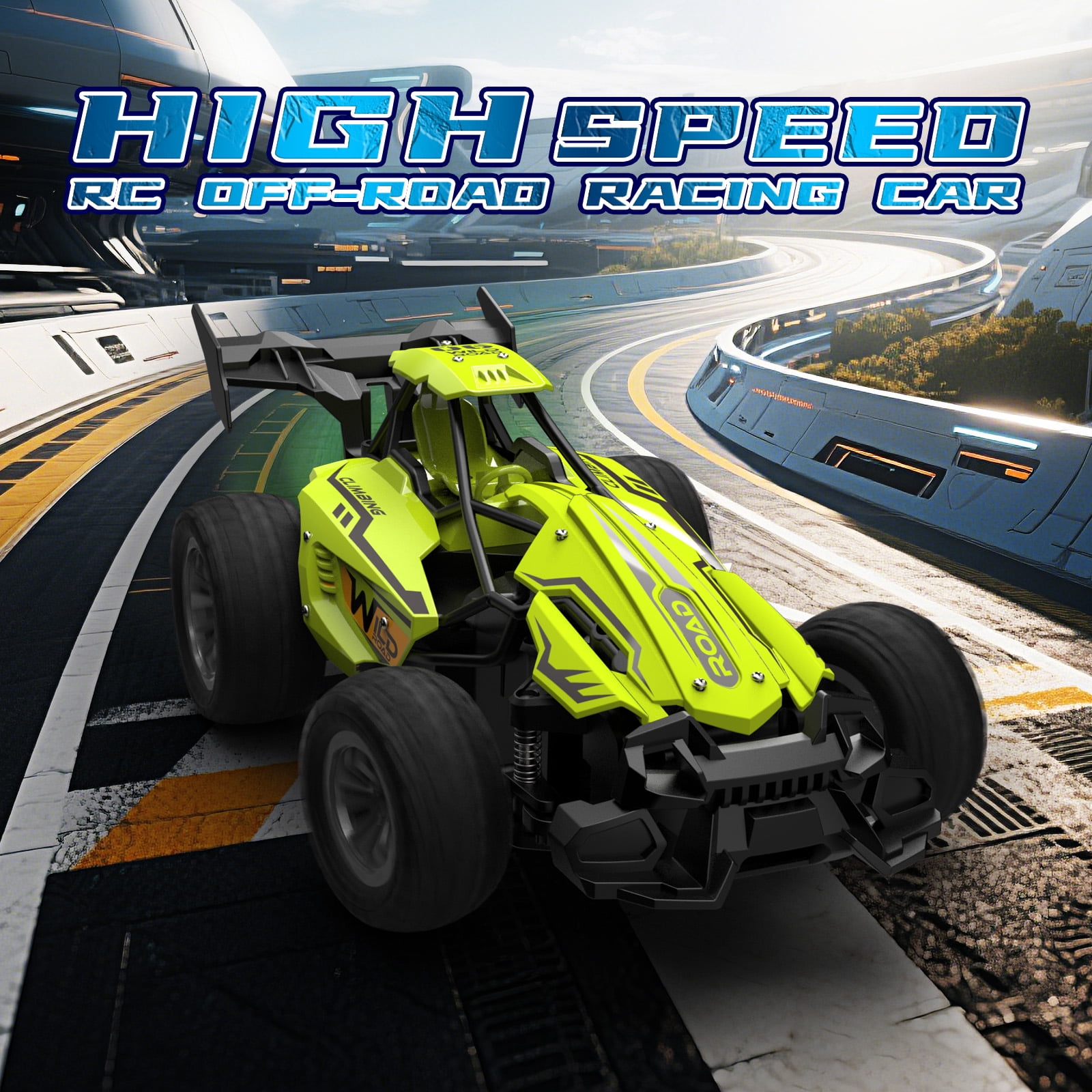 Dammyty Remote Control Cars, 2.4Ghz High Speed RC Car Toys for Boys Girls, All Terrain off Road RC Truck for Kids
