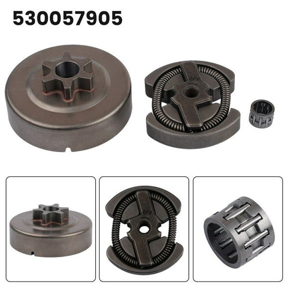 Feimier Chainsaw Clutch Sprocket Kit 530057905 - Replacement for Poulan P3516 P3816 P3818 Models - Metal Outdoor Power Equipment Part