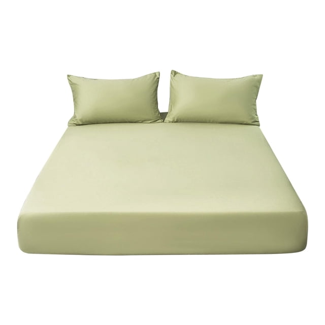 Sábana bajera ajustable Lemononstore, tamaño queen, color liso, suave, con bolsillo de 28 cm de profundidad, funda de colchón lavada, sábanas ajustables.