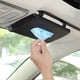 thumbnail image 1 of Car Sun Visor Tissue Box, Leather Car Sun Visor Accessories Tissue Holder Clip, Leather Tissue Storage Containers (Black), 1 of 5