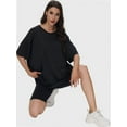 thumbnail image 4 of Women's Plus Size T Shirts Oversized Tees Summer Half Sleeve Crew Neck Tunic Tops, 4 of 6
