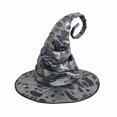 thumbnail image 1 of Sombrero de bruja para disfraz de Halloween, accesorios para fiestas Plata, 1 of 8
