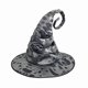 thumbnail image 1 of Sombrero de bruja para disfraces de Halloween, accesorios para fiestas de carnaval y juegos de rol. Plata, 1 of 6