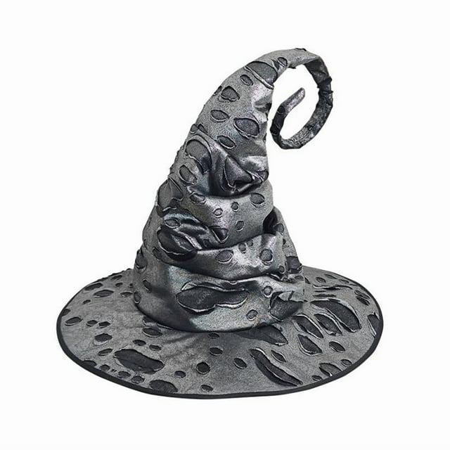 Sombrero de bruja para disfraz de Halloween, accesorios para fiestas Plata