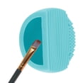 thumbnail image 4 of Unique Bargains Semi-oval Makeup Brush Cleaner Lake Blue, 4 of 6