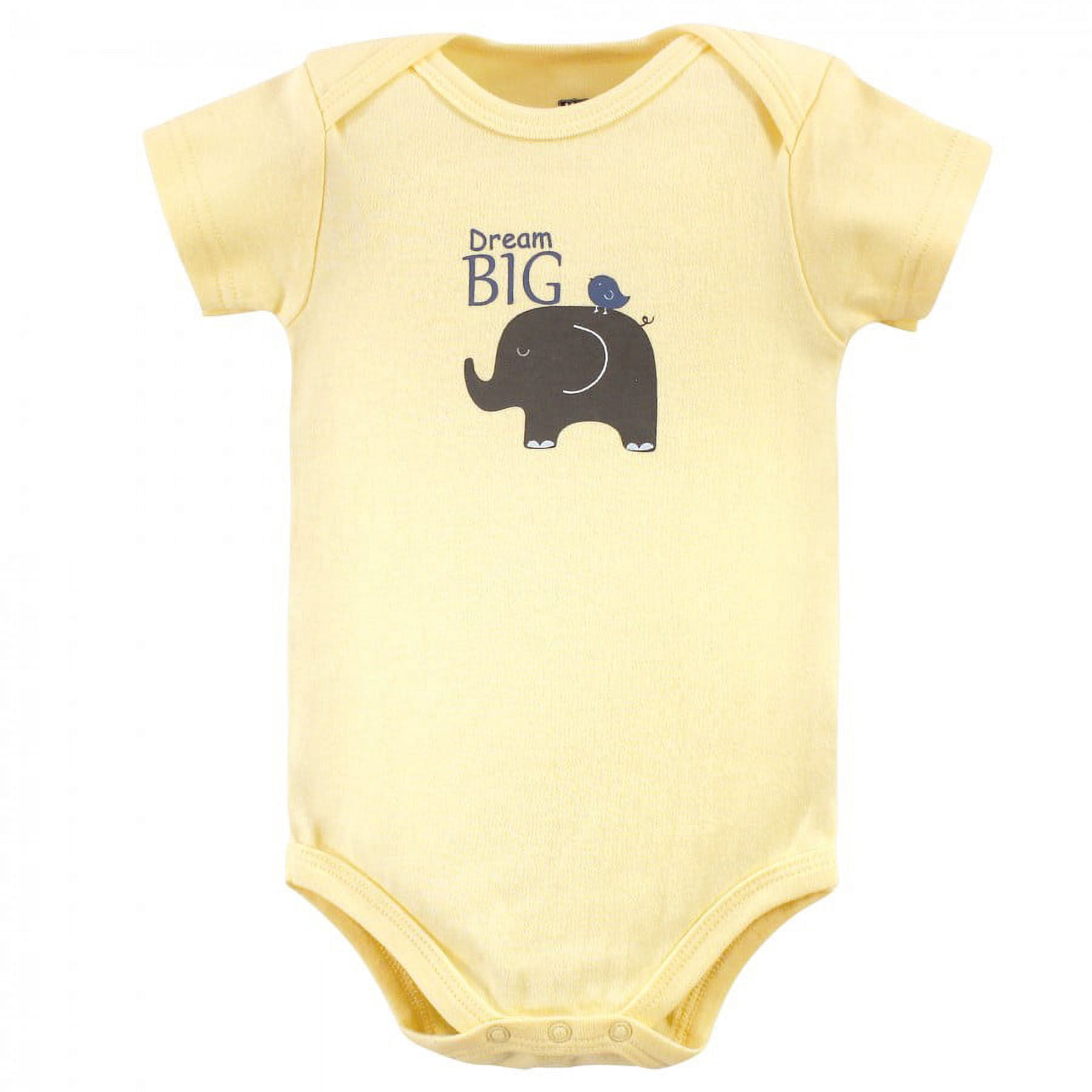 Hudson Baby Infant Boy Cotton Bodysuits 7pk, Safari, 12-18 Months
