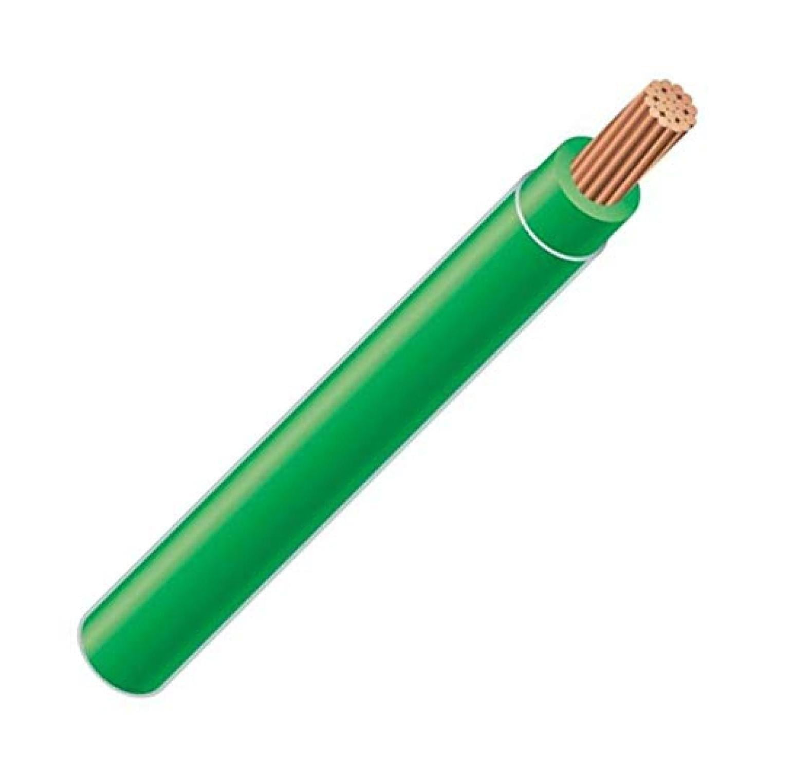 8 AWG 19-Stranded THHN Green Copper Building Wire (75Ft Cut)