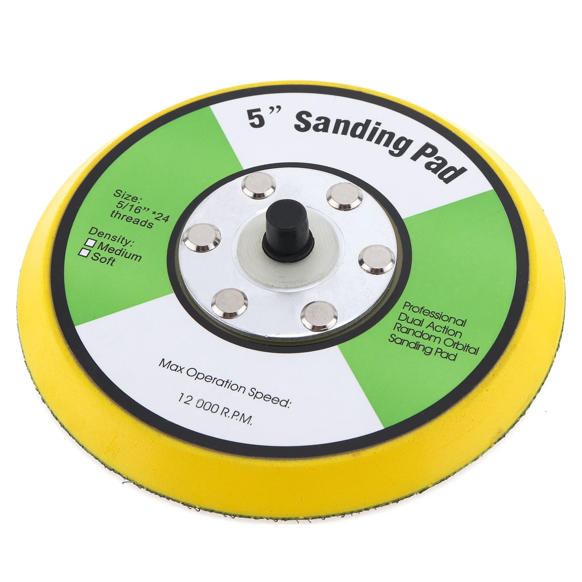 Professional 5'' 12000RPM Dual Action Random Orbital Sanding Pad for