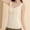 Beige, variant on Women's Shapewear Tank Top Built In Bra Seamless V Neck Wide Strap Compression Camisole Smooth Slimming Cami for Lounge Layering Everyday Wear Body Shaper