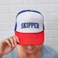 thumbnail image 6 of CafePress - SKIPPER Design (Blue) - Adjustable Unisex Printed Trucker Hat with Mesh Back, 6 of 10