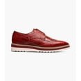 thumbnail image 2 of Stacy Adams Alario Wingtip Oxford Croco Leather Shoes Red 25725-600, 2 of 7