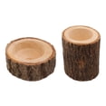 thumbnail image 1 of 2 Uds Tocón de árbol Portavelas de Portavelas de Té Decoración, 1 of 9