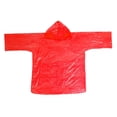 thumbnail image 2 of Chaqueta Impermeable Desechable DYNWAVEMX Poncho Con Capucha Rojo, 2 of 8