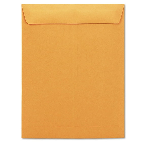 Universal UNV44105 #13-1/2 10 in. x 13 in. Square Flap Gummed Closure Catalog Envelope - Brown Kraft (250/Box)