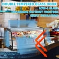 thumbnail image 6 of Commercial Display Refrigerator, 8.2 Cu.Ft. Pastry Display Cabinet, Beverage Merchandiser Display Fridge with LED Lighting, Rear Sliding Door, Automatic Defrost, Countertop/Floor Refrigerator, 6 of 7