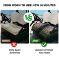 thumbnail image 4 of Golf Cart Seat Covers for 2 Seater, Stained Glass Soft Microfiber Cart Seat Towel Blanket, Vintage Abstract Botanical Plant Absorbent Breathable Non Slip Bench Seats Protector for Golf Course 51"x31", 4 of 9