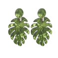 thumbnail image 1 of Pendientes de acetato de acrílico de hoja, accesorios de vacaciones en la playa, 1 of 5