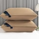 thumbnail image 5 of Núcleo de almohada de terciopelo de plumón de grado hotel | Almohada suave y de soporte para personas que duermen boca abajo y de espalda | Tejido de algodón, blanco/azul/gris/caqui | 48x74cm | 750, 5 of 9