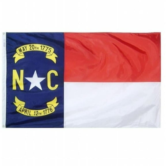Annin Flagmakers 3 ft. x 5 ft. Nyl-Glo North Carolina Flag