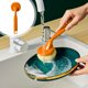 thumbnail image 4 of Cepillo para ollas de mango largo naranja, cepillo para ollas de cocina, quitamanchas de ollas, cepillo para limpieza del hogar, colgante para lavar ollas y sartenes, 4 of 6