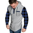 thumbnail image 3 of Fnooota Hoodies for Men 2025, Athletic Casual Pullover Long Sleeve Fall Sweatshirts Blue Size S, 3 of 6