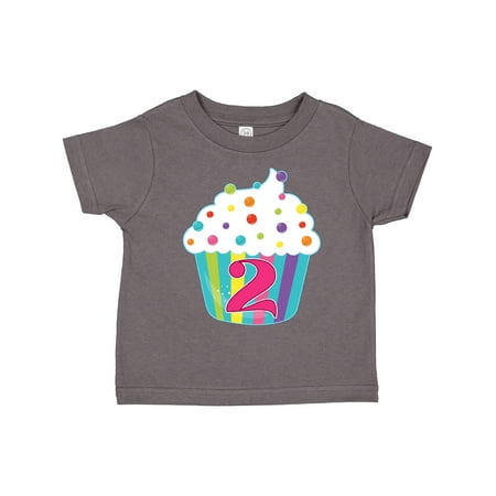 

Inktastic 2nd Birthday Cupcake Gift Toddler Boy or Toddler Girl T-Shirt