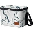 thumbnail image 3 of Aosbos Lunch Box for Women Men Insulated Lunch Bag Cooler Bags with Shoulder Strap Marble, 3 of 7
